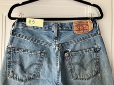 Early-mid 2000s Levi's 501 Blue Denim Jeans Men's 32W x 32L Button Fly Straight