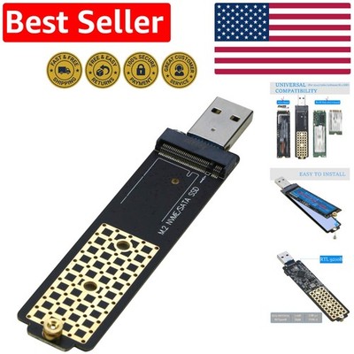 Lightning-Fast USB 3.1 M.2 Adapter for NVMe & B+M Key SSDs - Compact & Efficient