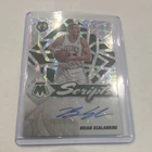 Panini Mosaic Scripts Brian Scalabrine SC-BSC Orange Prizm Autograph Celtics