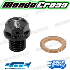 tappo scarico olio magnetico Nero M12x12mm KTM 125 SX 2008 (08)