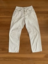 Marithe Francois Girbaud Vtg White Denim Pants Jeans Womens Size 5/6
