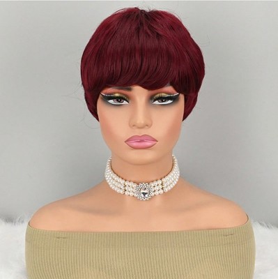 Short Pixie Cut Wigs for Black Women Pixie Wig Short Layered Natural Synthetic 
