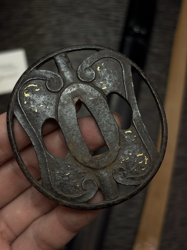 Gunpai motif Tsuba Menuki full fittings Koshirae for Wakizashi, Edo period - Picture 6 of 20