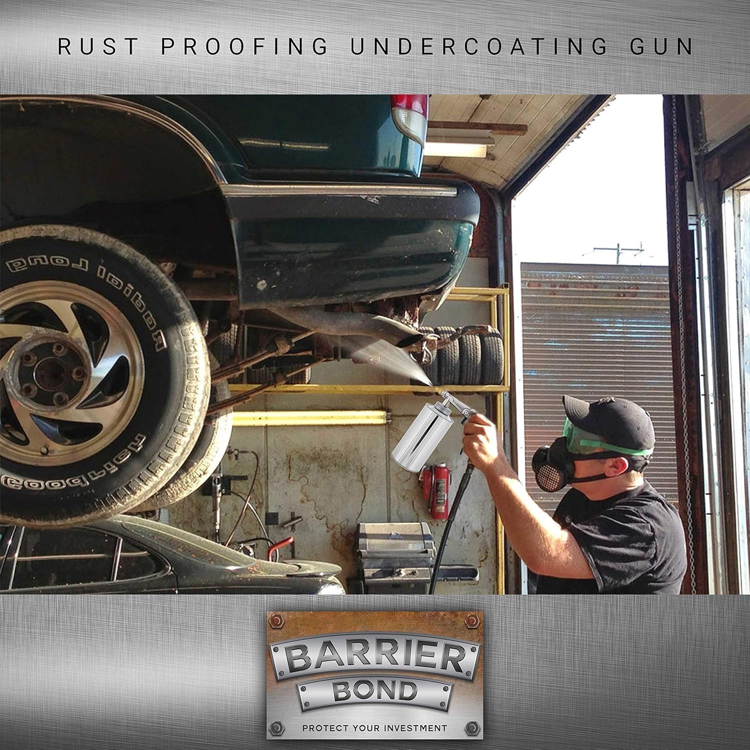 Barrier Bond - No-Drip Undercoating, 1 Gallon,  Rust Inhibitor, Rust Preventi...