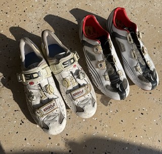 Carbon Road Bike Shoes 2 Pair US 12 EU 45 SIDI ERGO 2 Specialized S Works