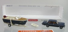 Wiking 1:87, Mercedes 280 SE mit Motorboot, Urlaubsfreuden II, Sondermodell, NEU