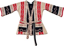 Vtg 80/90s Southwestern Cardigan Sweater Boho Sz SMALL Western Ranch Cowgirl