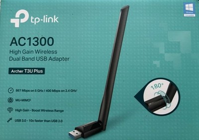 TP-Link Archer T3U Plus AC1300 High Gain USB WLAN Stick Adapter mit... 
