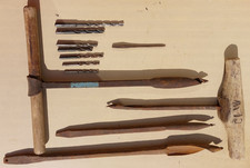 Alte Holzbohrer Handbohrer vintage Deko Zimmermann