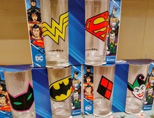 DC Comics Set Of 6 9oz Glasses