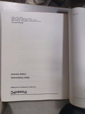 POWERPC: CONCEPTS, ARCHITECTURE, AND DESIGN (J. RANADE By Dipto NEW