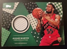 2025-26 Topps Holiday Player Worn Relics Alijah Martin RC #HR-34 Raptors