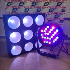 Set of 2- Chauvet DJ Lights (1) Core 3x3 (1) Slim Par Pro RGBA w/PwrCords - USED