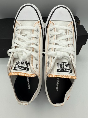 Sneaker Converse Anime Crunchyroll 5.5M/7.5W Bianco Arancione Personalizzate All Star RARA - Foto 18 di 24