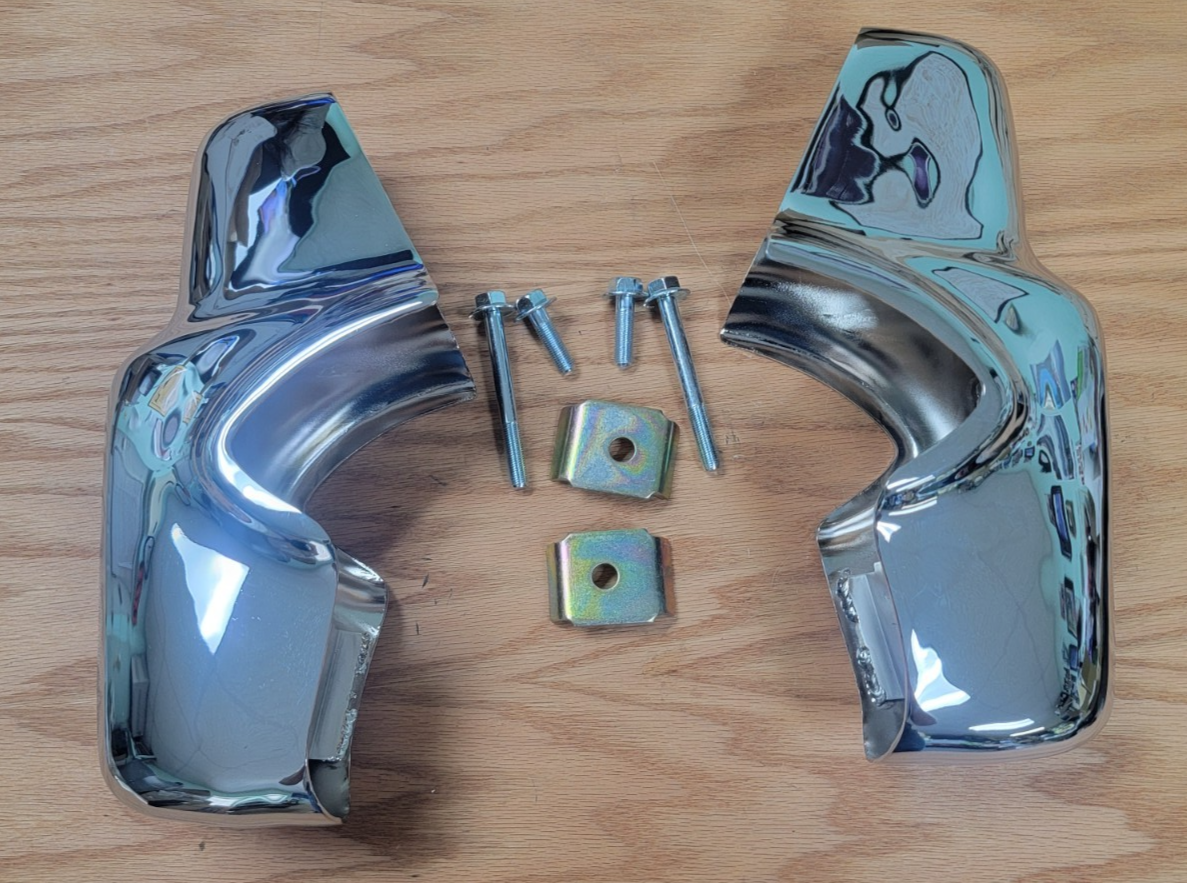 シボレー 1957 ベルエア リア バンパーガード 1957 CHEVY ACCESSORY REAR BUMPER GUARDS with MOUNTING HARDWARE | eBay