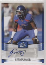 2012 Leaf Draft Auto Blue George Iloka #GI1 Auto a7t