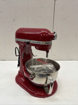 KitchenAid Pro 550 Plus Stand Mixer 5.5 Qt Red KV25MEXER5 Bowl & Attachments