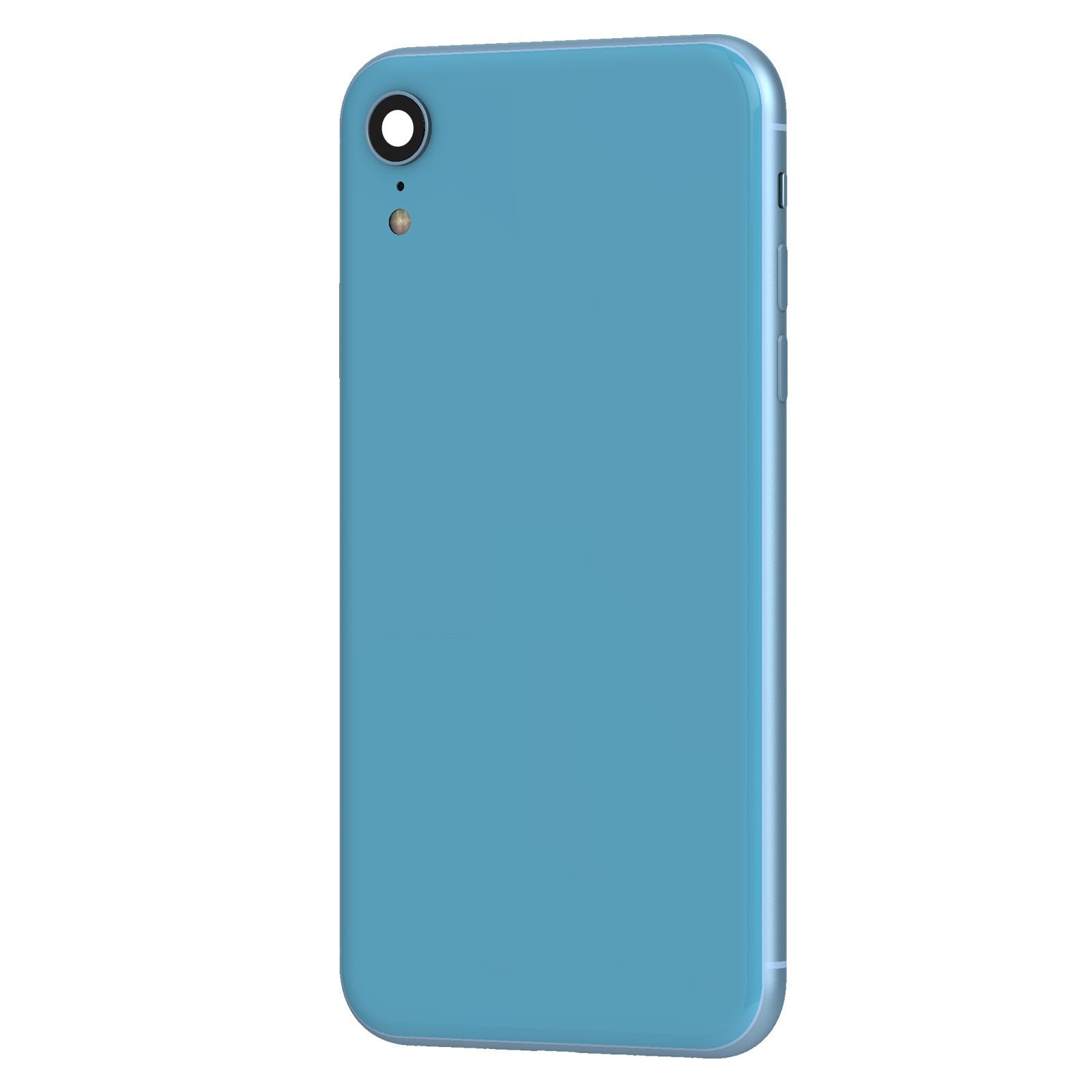 Coque iPhone XR Clappio Bleu Clair : Châssis Central et Couvercle Arrière de Remplacement - 3