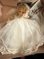 Madame Alexander Doll 7" Blonde BRIDE 435 w/ Arm Tag  Box Garter Shoes