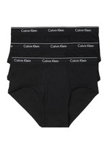 CALVIN KLEIN Black 3 Pack 100 Cotton Classic Briefs Underwear NEW Small