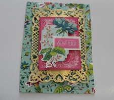 Anna Griffin "Love You" 3D Birthday Handmade Layered Card