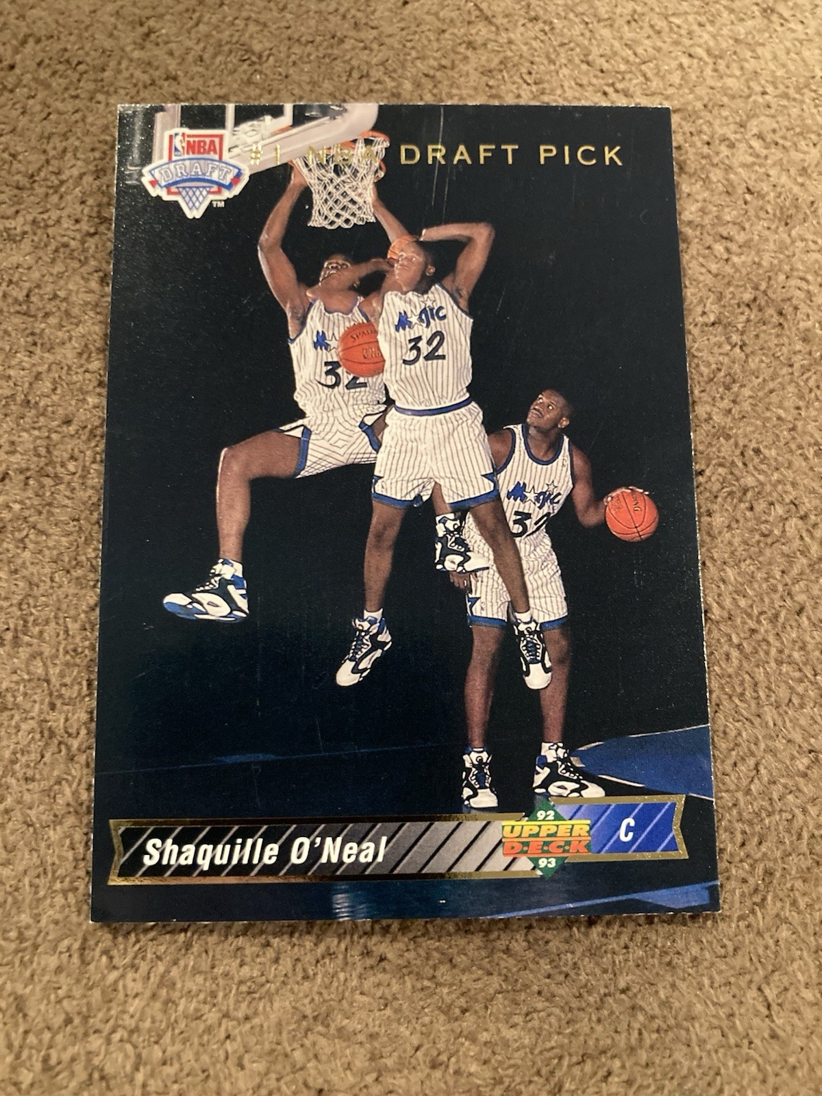 Shaquille O'Neal 1992-93 Upper Deck Rookie #1 NBA Draft Pick