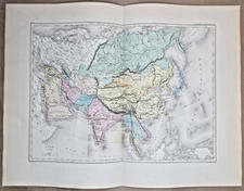 Carte de l'Asie. A. H. Dufour, 1877