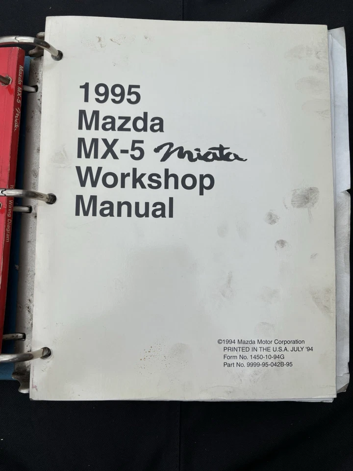 Mazda MX-5 Miata 1995 manual de reparación de taller con diagrama eléctrico Foto 4 de 4
