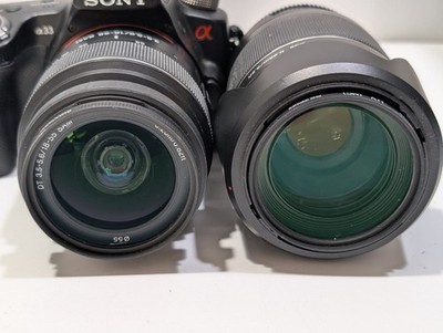 Sony Alpha SLT-A33 14.2MP Digital SLR Camera - Black (Kit w/ DT