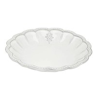 Suppenteller, Pastateller Italica Stemma D. 22Cm Weiß Keramik Virginia Casa