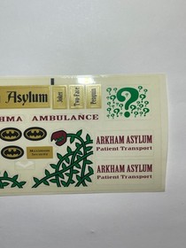 LEGO BATMAN 1 2006 2008 ARKHAM ASYLUM STICKER SHEET UNUSED 7785