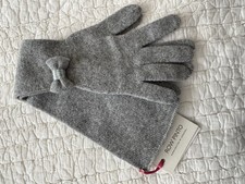 NWT Women's Gray Knit Long Gloves 100 lamb's wool, hand finished Size-O/S