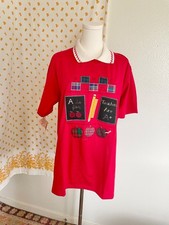 Vintage Teacher T Shirt Single Stitch Jerzees 50/50 Heavyweight Made in USA