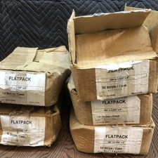 Lot of 5 Boxes Approx 300 pcs Butyl Tape Strips .194" x 2.228" x 6" Gray