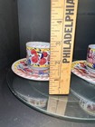 Fima Deruta Italian Pottery Rooster Demitasse/Espresso Cup & Saucer 4pc Set — photo 6