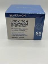 Hermon Jock Itch Ringworm Athlete’s Foot 2% Miconazole Cream With Mild Herbage