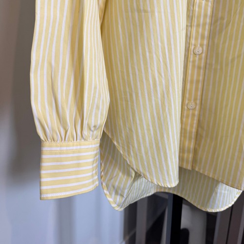 Rag & Bone Maxine Stripe Shirt NEW Button Down Yellow Long Sleeves Medium M - Picture 4 of 7