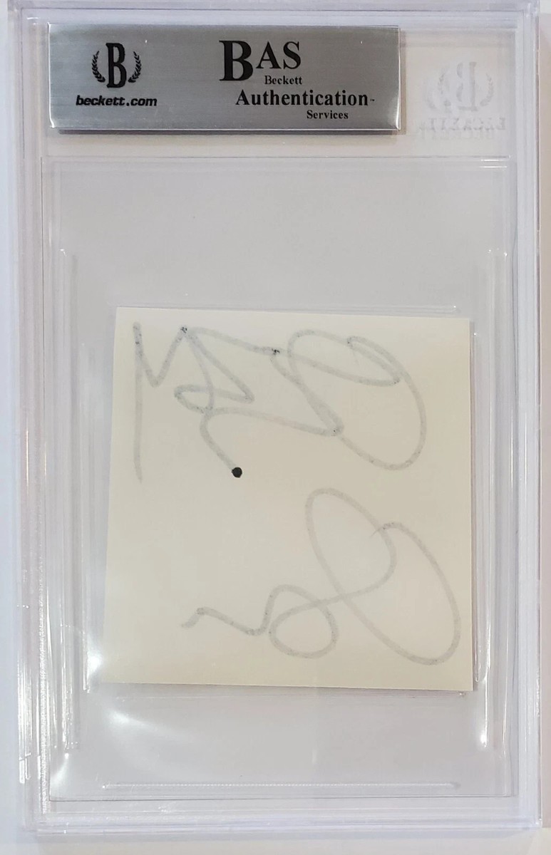 Ozzy Osbourne LARGE Bold Signed Cut GEM Autograph Beckett