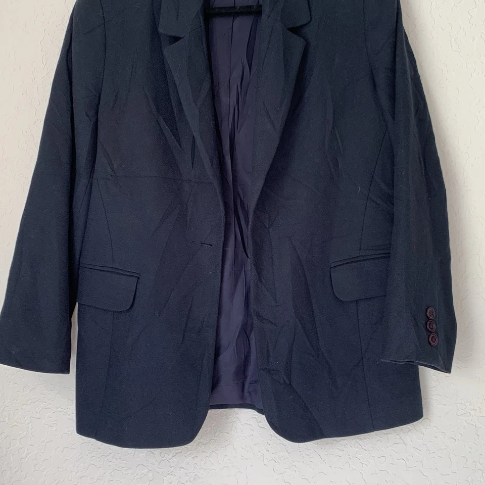 Chaqueta Blazer De Colección Kristen Blake Mujer M Pequeña Azul Marino Oficina Carrera Femenina Foto 3 de 4