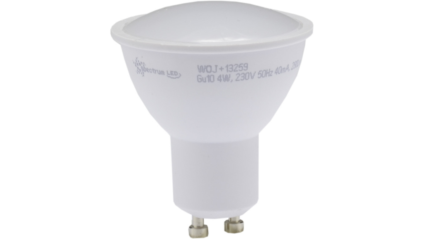 Жар СВЕТОДИОД GU-10 230V 4W 300lm ciepa 2590₽