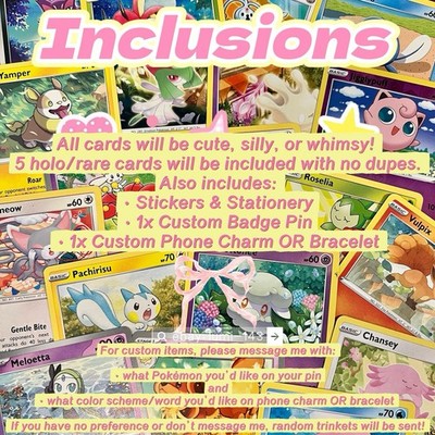 Pokemon TCG Cute Blind Bag - Cards, Stationery, Stickers, Custom Trinkets!  | eBay