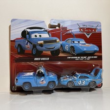 Disney Pixar Cars The King & Roger Wheeler JKW73 pressofuso 1:55 confezione da 2 Mattel nuovo