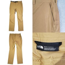 The North Face Basin Pants Men  s Size 32 Khaki Straight Leg Belted Nylon