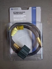 Enerco 30" Propane Acme Flexible Pigtail Hose Assembly 1/4" Inverted Flare RV 