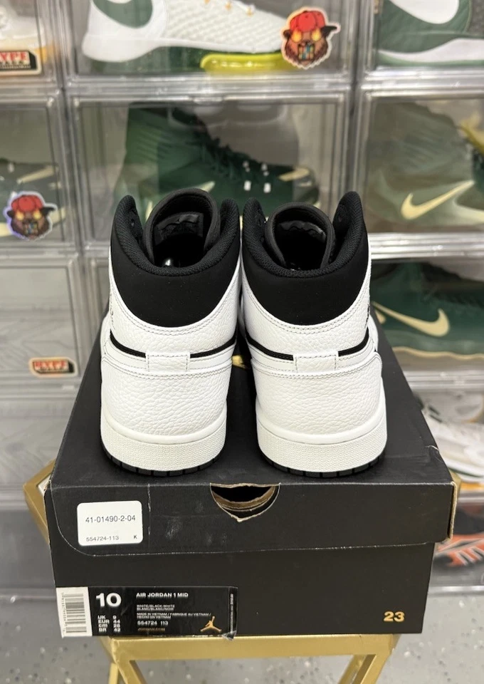 Air Jordan 1 Retro Mid 'Esmoquin' (Talla 10) Usado Caja Original Foto 4 de 4