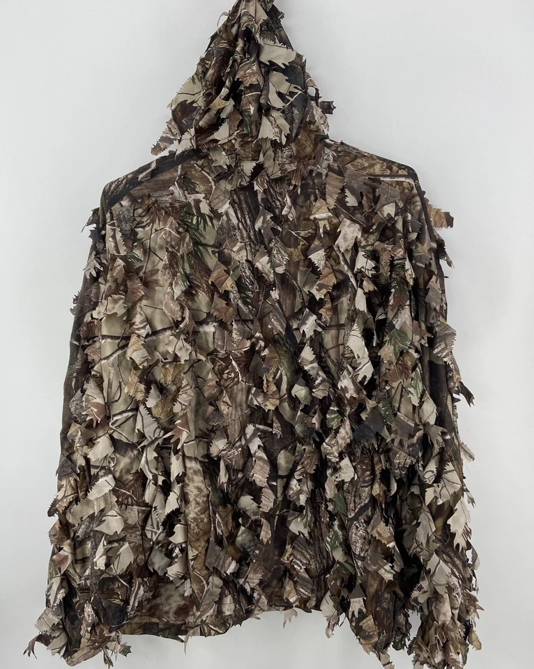 Chaqueta Pelirroja Para Hombres 2XL Camuflaje Ghillie 3D Hoja Caza Realtree Capucha Exterior Luz Foto 2 de 4
