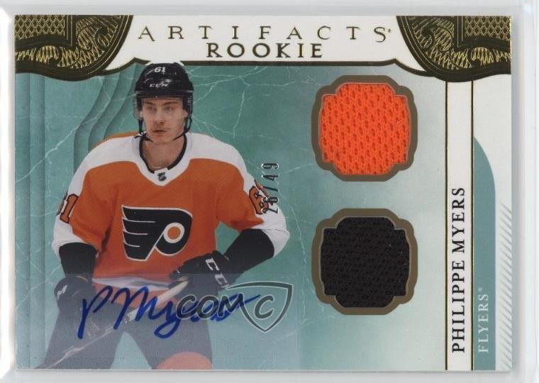 2019 Upper Deck Artifacts Rookies 26/49 Philippe Myers #163 Rookie Auto RC s3g