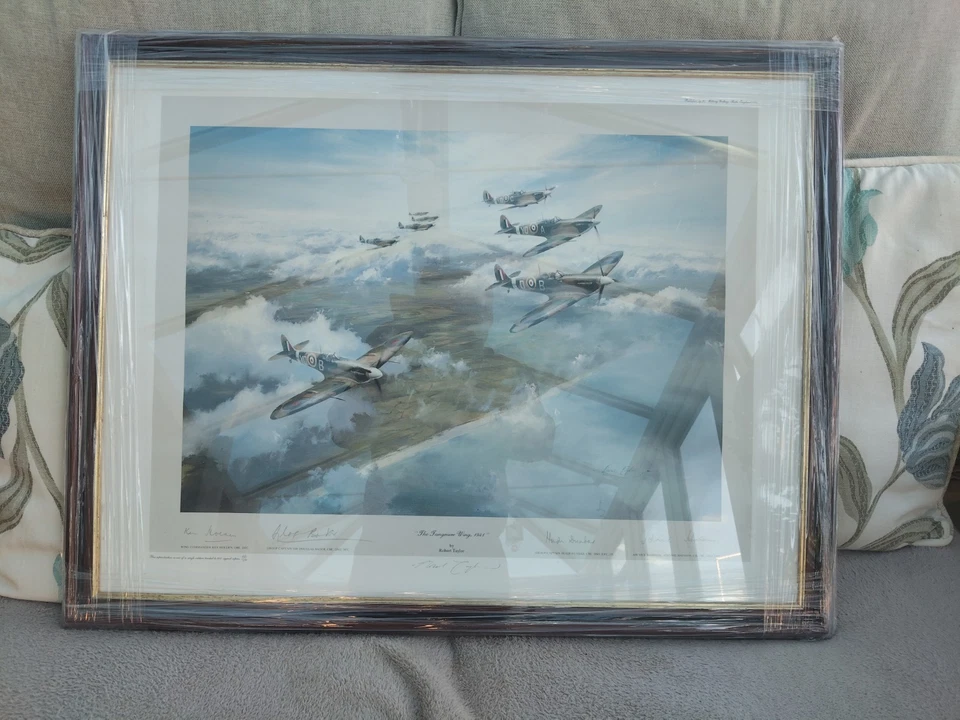 Signed Limited Edition Print Douglas Bader, Johnnie Johnson, H. Dundas, K Holden - Image 2 of 2