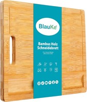 Schneidebrett Aus Holz Mit Saftrille Und Eingebauten Ablagen (43X32Cm) – Bambus