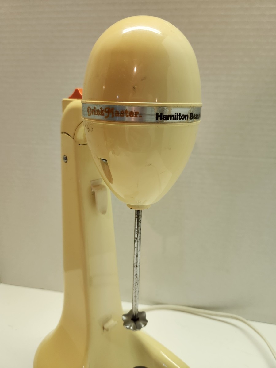 Vintage 1940's Hamilton Beach Milkshake Mixer w/ Cups - Green
